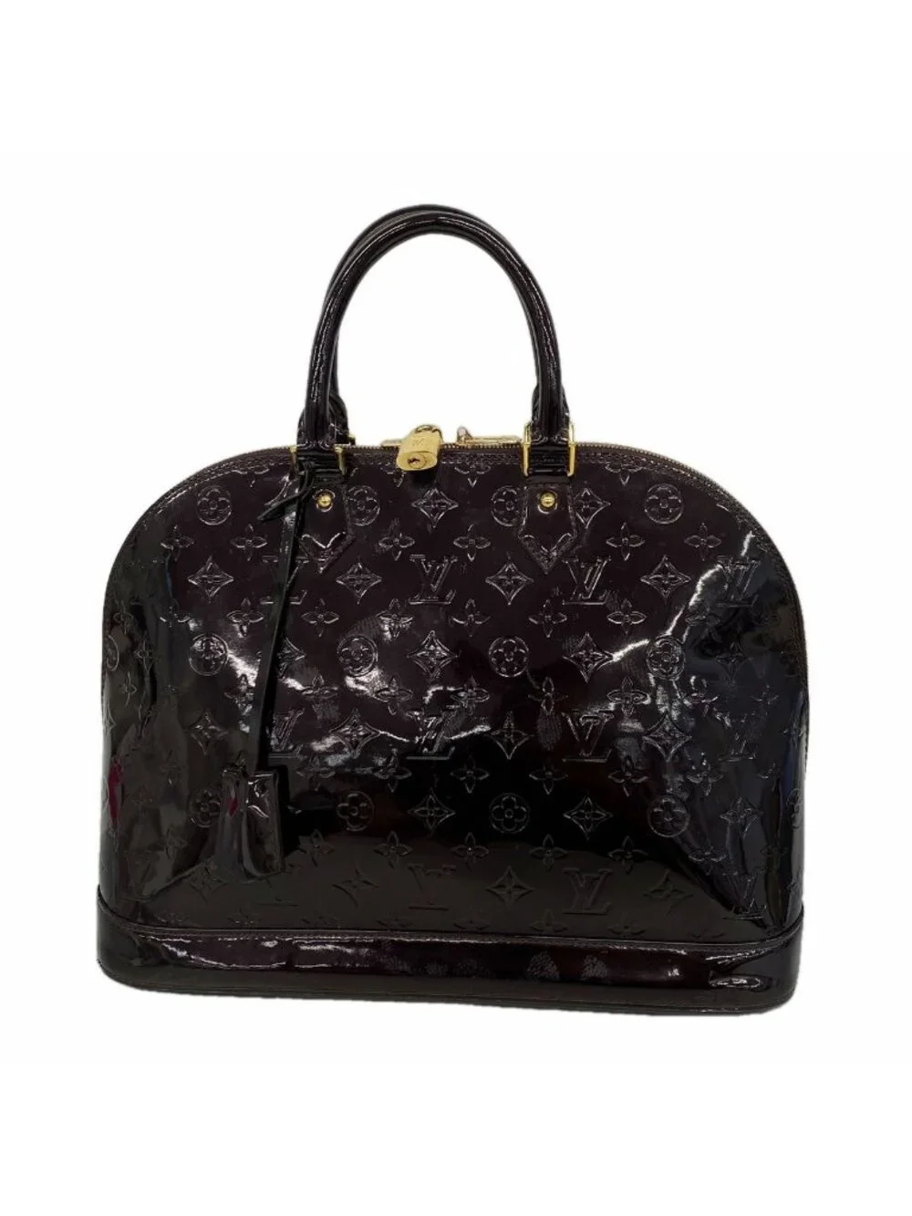 Louis Vuitton Handbag Vernis Alma GM Amarante